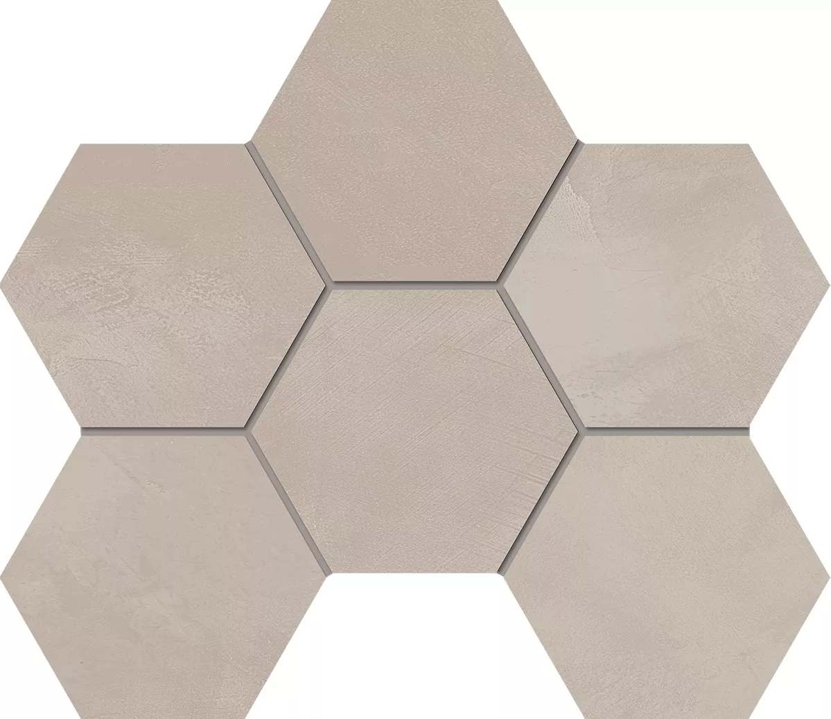 Мозаика Graffito Light Beige Hexagon 250x285 неполированная GF02