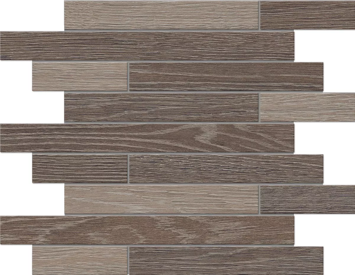 Мозаика Kraft Wood Light Grey Muretto 300x350 структурированная KW02