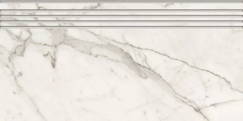 Ступень Marble Trend Carrara (Марбл Тренд Каррара) 294x600 белая K-1000/MR/st01