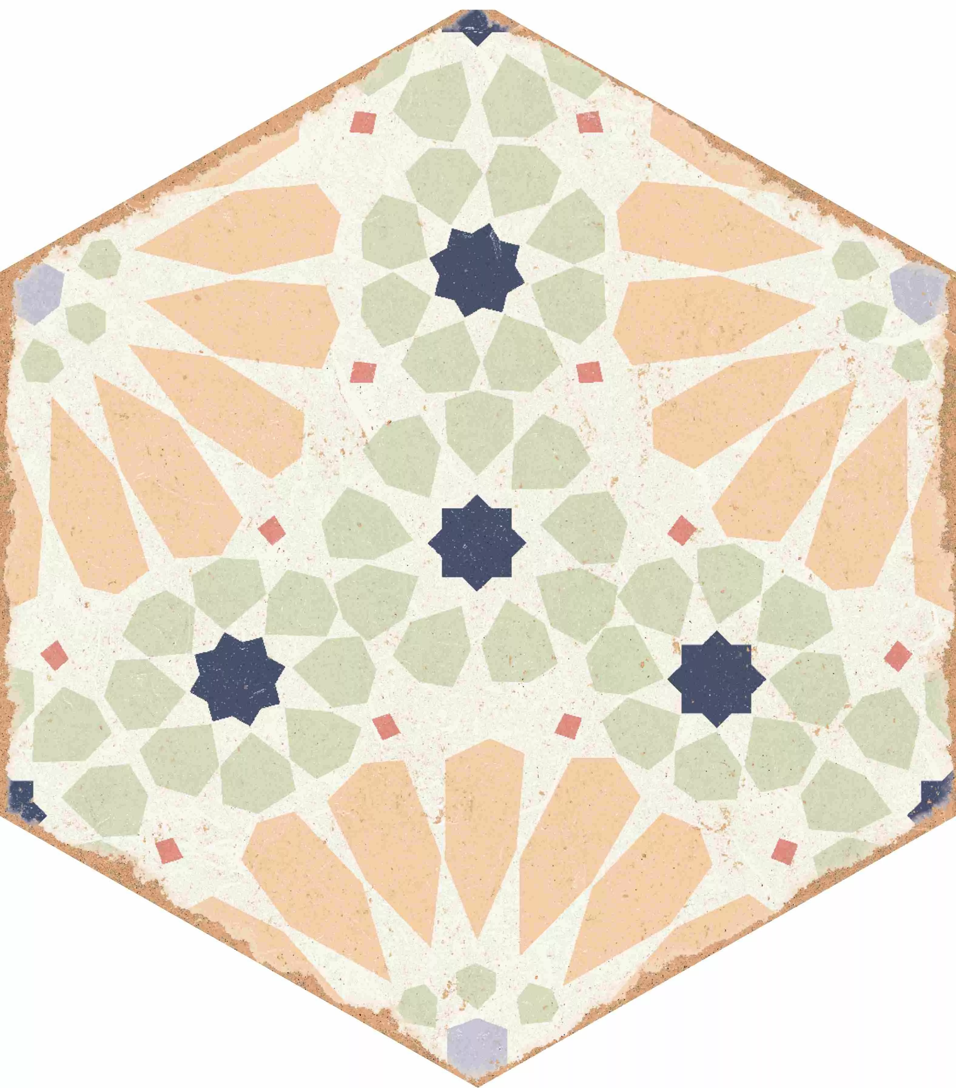 Керамогранит Kaleidoscope Green 220x250 matt многоцветный ENPTR6036MT2225