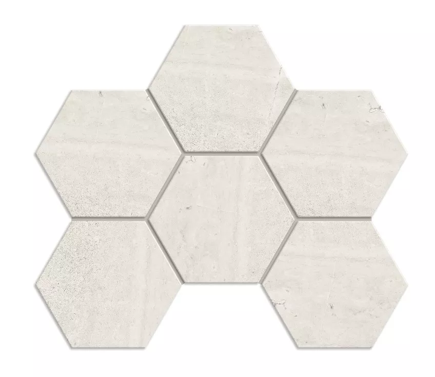 Мозаика Kailas Ivory Hexagon 250x285 неполированная KA00