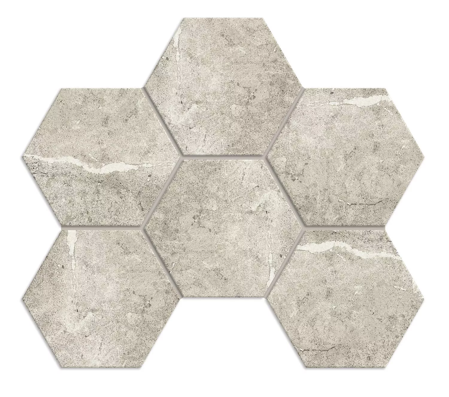 Мозаика Kailas Light Beige Hexagon 250x285 неполированная KA02