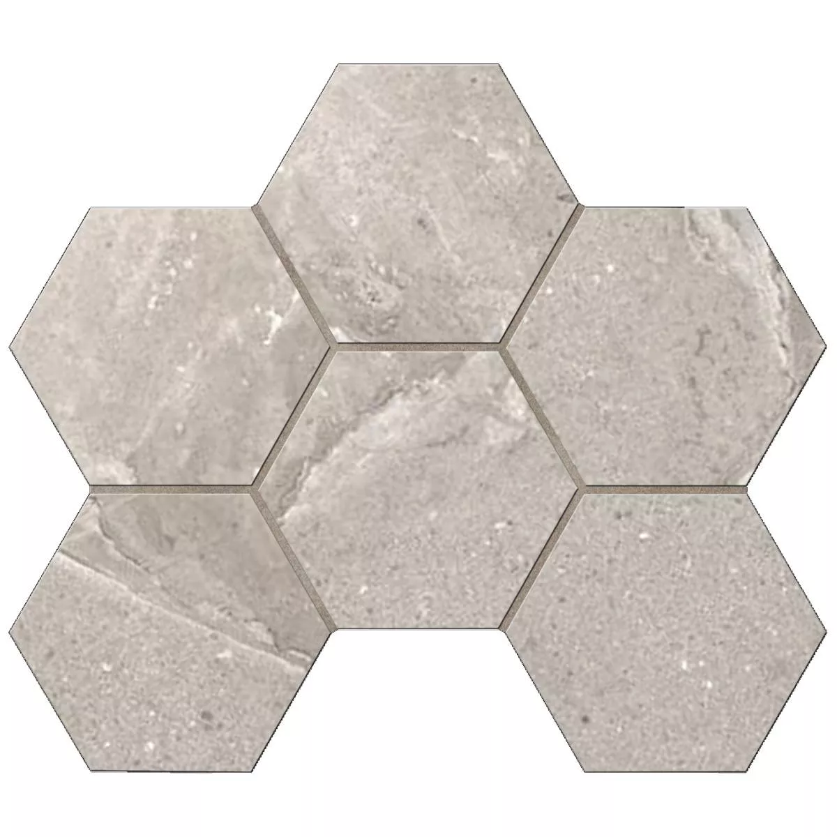 Мозаика Kailas Light Brown Hexagon 250x285 неполированная KA03